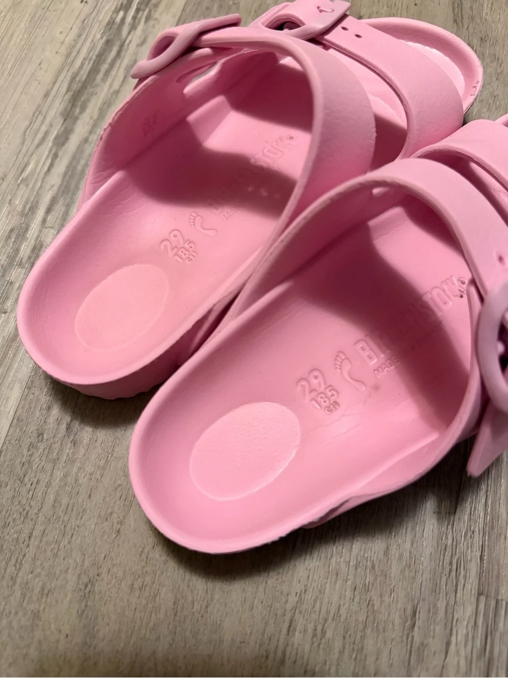 Birkenstock Kids Pink Two-Buckle EVA Sandals
